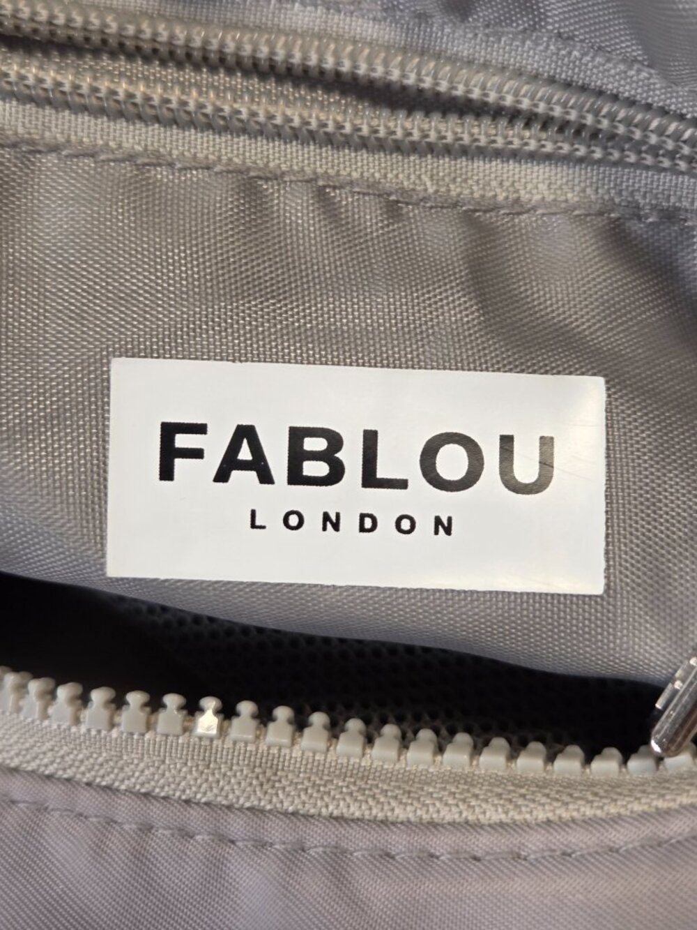 FABLOU LONDON Luna Steel Gray Crossbody Purse Women Medium - Picture 12 of 12